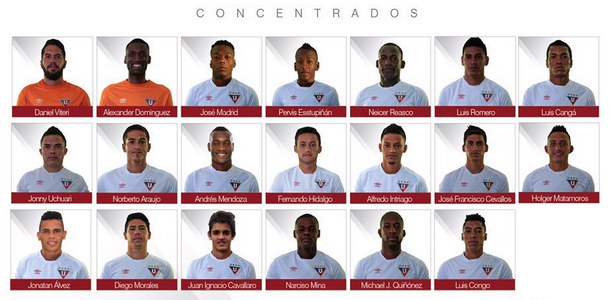 lista de convocadosldu